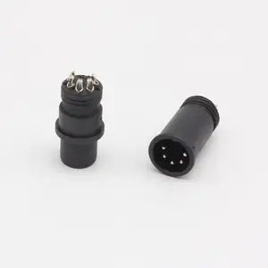 M12 5PIN connector waterproof Circular cable splitter male and female 4-pole panel installation waterproof cable connector
