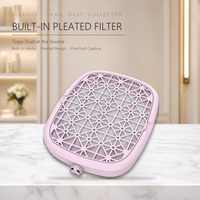 Colector de Polvo para Uñas con Filtro Plegado Incorporado, Atrapa el Polvo en la Fuente, Espacio de Trabajo Libre de Polvo, Fácil Acceso al Filtro, Uso en Salón