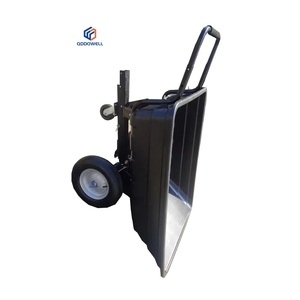 Due ruote in acciaio prato esterno in plastica facile da trasportare traino ribaltabile <span class=keywords><strong>dietro</strong></span> il rimorchio da giardino - Product Image 5