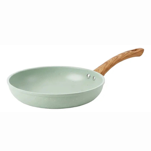 Modern <b>Ceramic</b> Marble Coated Pot <b>Pan</b> Glass Lids Bakelite Handles Non-Stick Aluminum Cookware Set Induction Compatible Dishwasher - Product Image 3