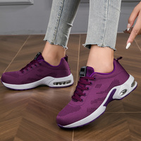 Chaussures de course pour femmes grandes tailles (tailles 40-45) en maille respirante avec semelle intermédiaire et extérieure en PU, amortissantes et légères