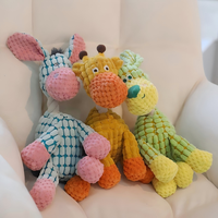 Jouets pour animaux de compagnie en bois de hêtre naturel moderne et peluche, jouets qui couinent pour chiens et chats, résistants aux morsures, jouets interactifs