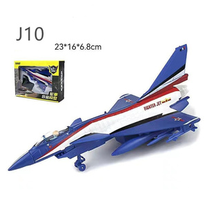 Prix de gros Nouveauté Cadeaux Enfants Jouets Alliage Métal Avion de chasse Modèle J10/ J15/J20/ F16/ F22/TU160 - Product Image 4