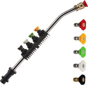 Adaptador de Extensión para Hidrolavadora Eléctrica con Cable, Lanza de Repuesto Negra, Solo Compatible con Modelos K2-K7 - Product Image 1