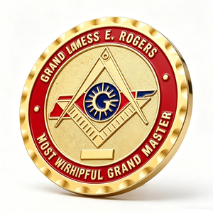 Moneda Conmemorativa Masónica Personalizada de Aleación de Zinc para Colección de la Francmasonería, Regalo de Aniversario y Halloween - Product Image 5