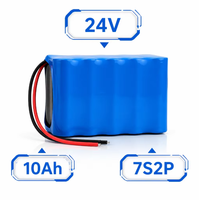 Batterie lithium-ion rechargeable 7S2P 24V 10Ah avec BMS intégré pour trottinette électrique, fauteuil roulant et équipement solaire