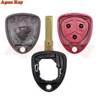 Coque de clé de voiture Ferrari 458 de haute qualité à 3 boutons pour 458/488/599/612 FF, télécommande de voiture, clé rouge en ABS, FCC ID012432