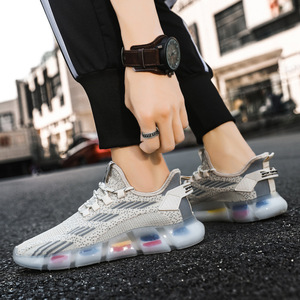 Zapatos deportivos para hombre, zapatos <span class=keywords><strong>de</strong></span> malla transpirable, zapatillas <span class=keywords><strong>de</strong></span> deporte para correr, zapatos con amortiguación <span class=keywords><strong>de</strong></span> aire <span class=keywords><strong>de</strong></span> un solo color, actividades al aire libre - Product Image 2
