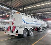 Camion de ravitaillement en carburant pour avions de 45 m³, semi-remorque de ravitaillement aérien avec plateforme de levage hydraulique