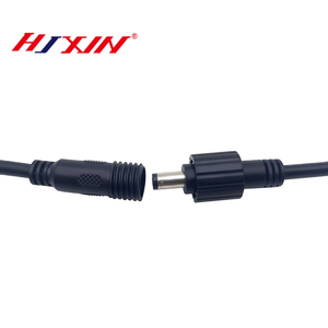 مقبس DC5521 ذكر-أنثى مع قفل مقاوم للماء محول طاقة تيار مستمر 18AWG سلك يستخدم لشريط أضواء CCTV السيارات - Product Image 2