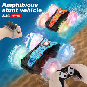 Nouveauté : Voiture RC amphibie 2,4 G anti-interférence avec lumières, étanche 360° °   Voiture de cascade rotative pour enfants et adultes - Product Image 2
