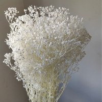 Ge conserveerde Baby's Breath bloemen voor bruiloftdecoratie, 90-100 gram, voor huishoudelijke arrangementen en handwerk.