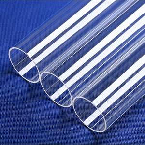 Tubo de vidrio de cuarzo de sílice fundido con cilindro resistente a altas temperaturas hueco transparente de alta pureza personalizado - Product Image 4