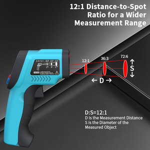 Zoyi GM320 Nhiệt kế hồng ngoại không tiếp xúc công nghiệp LCD hiển thị nhiệt độ nhà bếp nhiệt độ dầu thực phẩm - Product Image 3