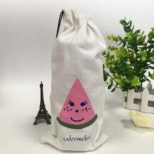 Sac en coton à cordon de serrage portable, résistant et tendance, petit sac cadeau avec logo - Product Image 5