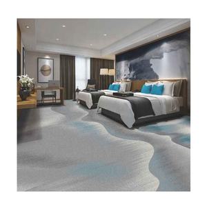 Vente en gros de chambres d'hôtel <span class=keywords><strong>tapis</strong></span> imprimé en 3D recouvert de polyester ignifuge B1 <span class=keywords><strong>tapis</strong></span> imprimé mur à mur - Product Image 1