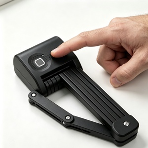 Antivol pliable en acier allié noir mat avec combinaison numérique pour vélo électrique - Product Image 4