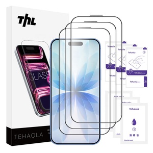 ฟิล์มกระจกนิรภัยใส HD ป้องกันรอยขีดข่วน ป้องกันน้ำมัน สำหรับ <span class=keywords><strong>iPhone</strong></span> 18 17 16 15 14 13 <span class=keywords><strong>12</strong></span> 11 Pro Max - Product Image 1