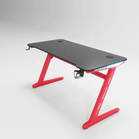 Table de jeu intelligente DeChuan en forme de Z, bureau de jeu en bois pour chambre à coucher, meuble long avec assemblage requis