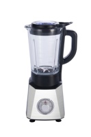 2023 nouveau design 500w mélangeur de fruits à support électrique mélangeur de jus à 2 vitesses avec pot en plastique de 1,5l avec broyeur et tasse à hacher