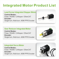 NEMA 8/14/17/23/24/34 RS485 Modbus RTU Motor Stepper Terintegrasi Cerdas dengan Encoder Absolut Satu Putaran Tanpa Sensor Mode Torsi Pengaturan Kembali Otomatis