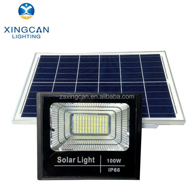 Outdoor IP65 Waterproof 6000K Solar Floodlight 40W 60W 100W 200W 300W LED Garden Lights Aluminum Outdoor Spotlights Flood Light