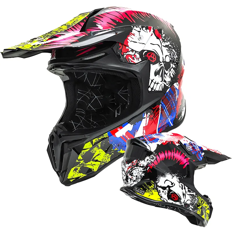 एबीएस ईसीई मानक हेलमेट निर्माता आउटडोर खेल मोटरसाइकिल पूरा चेहरा हेलमेट