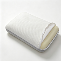 Oreiller de sommeil confortable en mousse à mémoire de forme avec gel rafraîchissant injecté, respirant et frais, pour massage du cou
