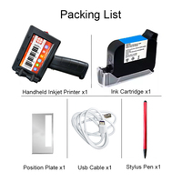 Nueva Impresora de Etiquetas Manual Portátil, Resolución de 600 dpi, Tinta de Secado Rápido, Alimentada por Batería, Control por Pantalla Táctil para Fecha de Caducidad y Código QR