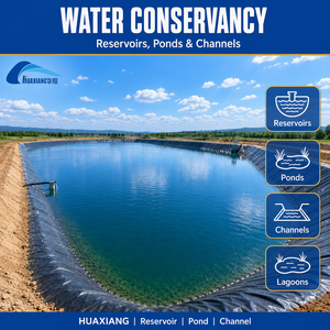 Geomembrana de Polietileno HDPE Negra Personalizada para Acuicultura, Estanques de Peces, Piscinas y Almacenamiento de Agua Agrícola - Product Image 1