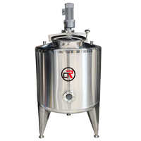 Ligne de production de savon liquide, shampoing, détergent liquide, cuve de mélange en acier inoxydable à chauffage vapeur, à double enveloppe, avec valve de fond électrique