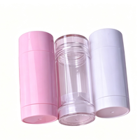Stick de fond de teint rond en plastique PP 15ml 30ml 50ml, tube de déodorant cosmétique 30ml