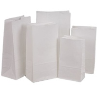 Sac en papier kraft de qualité alimentaire d'usine Emballage de restauration rapide Sacs SOS recyclables sans poignée