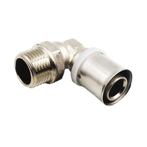 Raccord coudé égal en laiton PN16 à 90 degrés, résistant à la corrosion, avec surface plaquée pour le contrôle de l'eau basse pression - Product Image 4