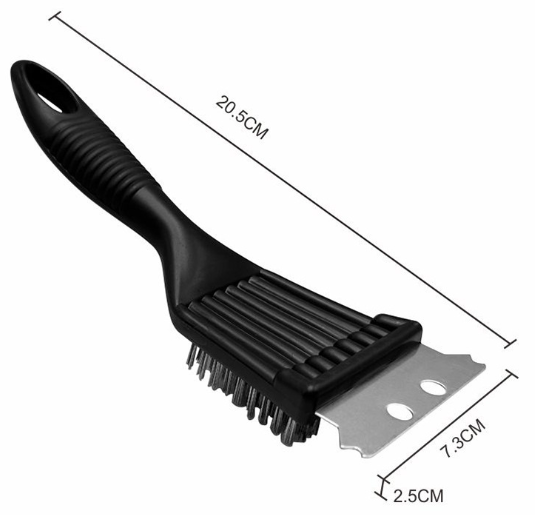 black-Steel wire pointed tail brush