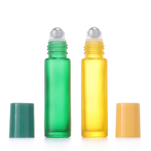 Botellas de Perfume de Vidrio Esmerilado de 10 ml con Rodillo de Acero Inoxidable para Aceites Esenciales, Impresión Serigráfica en Plástico - Product Image 3