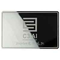 Carte de visite en métal plaqué or, vierge, gravée par Laser, impression par Sublimation, vente en gros, DIY, livraison gratuite