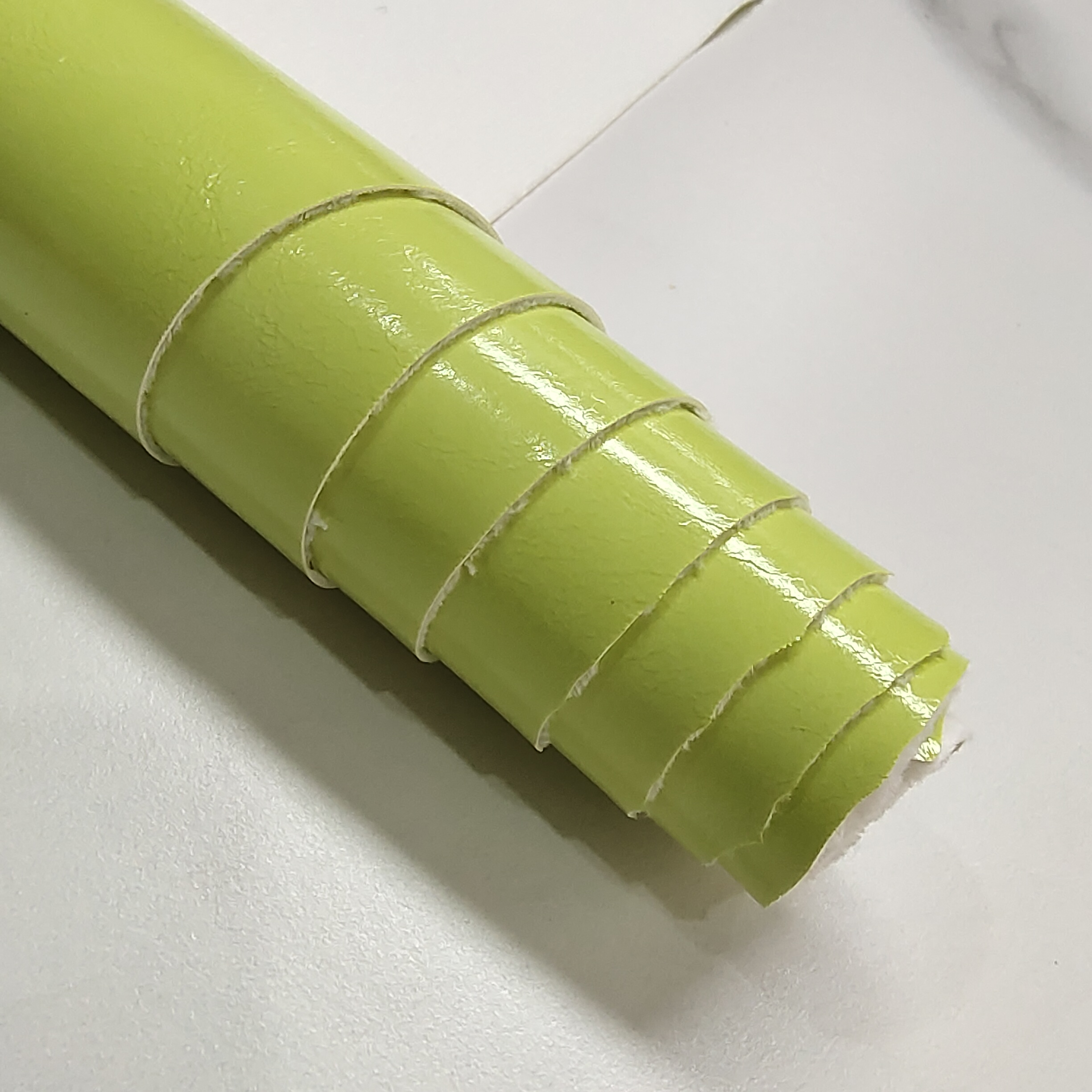 Wholesale Custom Soft Bright Color Vinyl Shiny Recycled oil Synthetic pu leather fabric for shoes