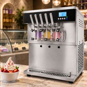 Nouvelle conception, 5 saveurs, machine à faire des glaces molles, machine à faire des glaces <span class=keywords><strong>Ninja</strong></span>, machine à faire des friandises glacées - Product Image 1