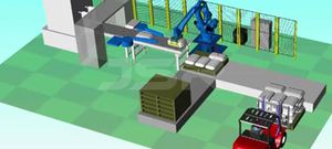 Manipulateur industriel articulé Yaskawa, robot de palettisation PL800 avec logiciel Motosim - Product Image 6
