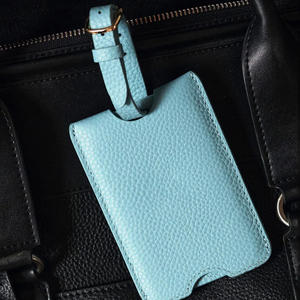 Étiquettes à bagages en cuir véritable en vrac, étiquettes de valise, étiquettes de sac de voyage, logo personnalisé, carte <span class=keywords><strong>d</strong></span>'embarquement, accessoires de voyage de luxe, cadeau - Product Image 4