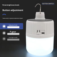 Lampe de camping LED rechargeable, étanche, solaire, d'urgence, projecteur IP65, intensité réglable, pour extérieur, marché et route, en cas de panne de courant