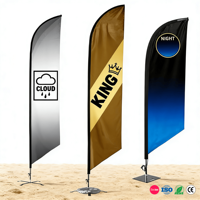 Drapeau publicitaire personnalisé avec logo, drapeau de plage, bannière pour événements sportifs en plein air, drapeaux en forme de larme, 8 pieds, 10 pieds, 13 pieds, drapeaux volants en fibre de verre