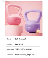 Nuevas Pesas Rusas Suaves para Hombres y Mujeres - Equipo de Fitness para el Hogar para Yoga, Sentadillas, Ejercicios con Pesas de Arena y Mancuernas Tipo Goblet