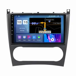 MEKEDE Radio Mobil 2 Din, Pemutar Auto Radio Android untuk Mercedes Benz CLK W209 W203 W208 W463 Vaneo Viano Vito