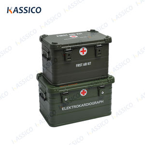 KASSICO Alu-Box Estuches apilables de aluminio Cajas de almacenamiento Contenedores para primeros auxilios - Product Image 1
