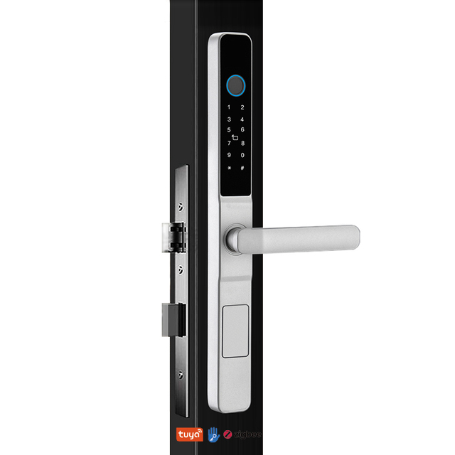 High Security Y02 Electronic Door Lock Tuya Wifi TTLOCK Ble Zigbee Password IC Card Smart Lock with Aluminium Door