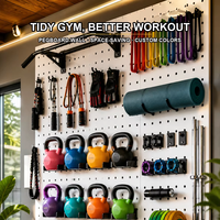 Support d'affichage mural ou de bureau en métal stable avec panneau perforé pour l'organisation d'outils, idéal pour les magasins de détail et le rangement de garage à domicile