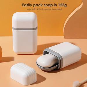 Caja <span class=keywords><strong>de</strong></span> jabón <span class=keywords><strong>de</strong></span> viaje Jabonera ligera <span class=keywords><strong>Plato</strong></span> <span class=keywords><strong>con</strong></span> tapas Soporte <span class=keywords><strong>de</strong></span> barra <span class=keywords><strong>de</strong></span> jabón sellado <span class=keywords><strong>con</strong></span> Capa <span class=keywords><strong>de</strong></span> drenaje Estante <span class=keywords><strong>de</strong></span> <span class=keywords><strong>ducha</strong></span> a prueba <span class=keywords><strong>de</strong></span> fugas Pequeño - Product Image 5