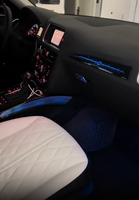 Kit d'éclairage d'ambiance ICarsin pour Audi A4 A5 Q5, 64 couleurs, éclairage d'ambiance ciel étoilé, symphonie dynamique, éclairage intérieur automobile, kit de mise à niveau